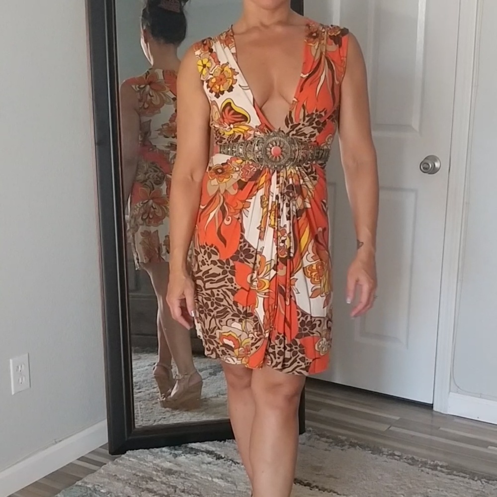 Dress with belt